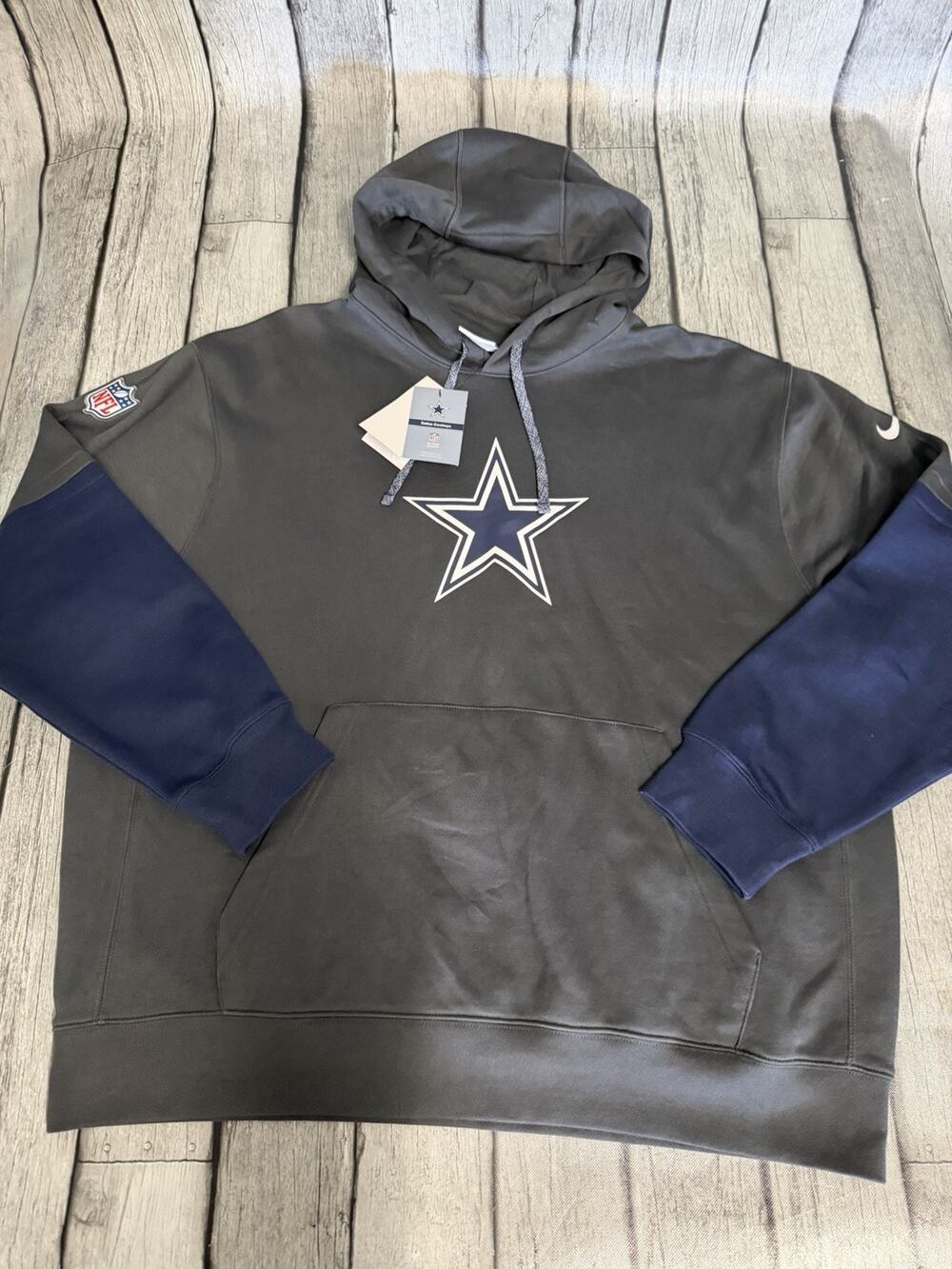 NWT Men’s Nike Dallas Cowboys On Field Hoodie XXL Grey/Navy 2XL Sideline